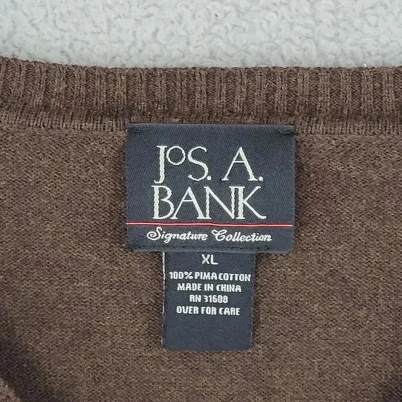 Jos. A. Bank Signature Collection  V-Neck Sweater  Men's XL  29PT - Picture 5 of 6